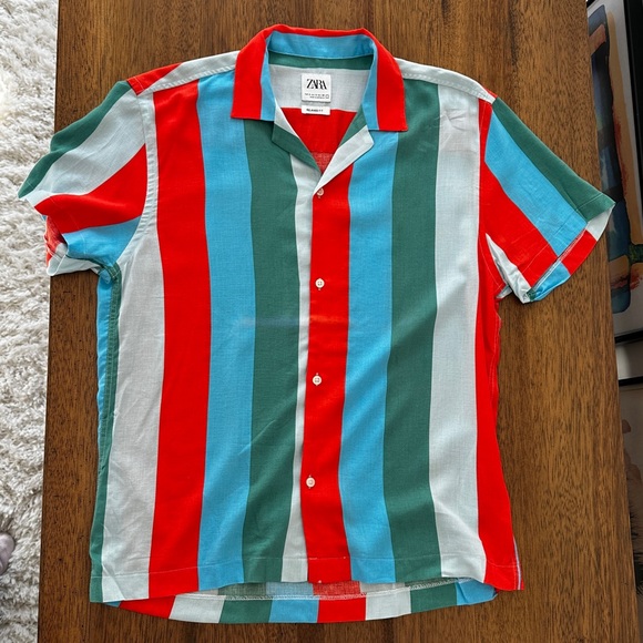 Zara | Men’s Relaxed Fit Striped Shirt - Picture 5 of 8